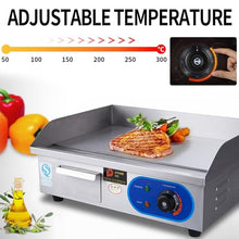 21" Commercial Electric Griddle, Electric Flat Top Grill, 3000W Countertop Griddle with Shovels And Brushes for Restaurant