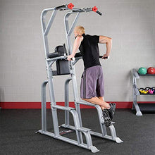 Body-Solid SVKR1000 Pro Clubline Vertical Knee Raise Chin Dip Gray