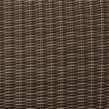 Afuera Living Modern Wicker Right Arm Patio Loveseat, Brown and Sangria Finish, Fabric and Steel Frame, UV-Resistant Cushions, Outdoor All-Weather Resin Wicker, 53" W x 32" D x 32.5" H