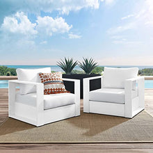 Modway Tahoe Aluminum 2-Piece Patio Set in White White