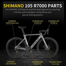 SAVADECK Carbon Road Bike T800 700C 105 R7000 22 Speed Grey