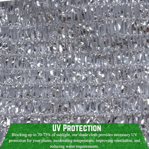 Farm Plastic Supply Aluminet Silver Shade Cloth 70% Reflective 14' x 125'