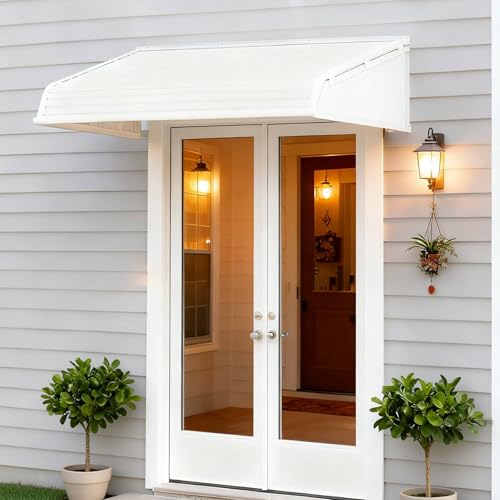 Kozyard Window Awning 66''W x 40''D with 2 Side Wings