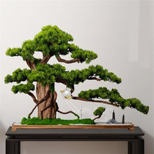 YXIANG56Q Fake Plants Large Artificial Bonsai Tree Entryway Living Room Ornaments Welcome Pine Fake Plants Bonsai Tree