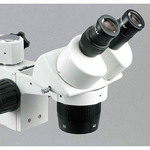 AmScope Binocular Stereo Microscope 10X-60X Magnification Single-Arm Boom Stand