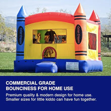 JumpOrange Crayon Inflatable Bounce House 13'x13' with Air Blower