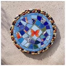 GZHERVICES 5PCS - 3D Wall Art Decor, Decorative Stone for Garden, Outdoor Wall Decorations, Garden Décor Footstone, Ceramic Mosaic Stepping Stone, Wall Sculptures Wall Hanging Art