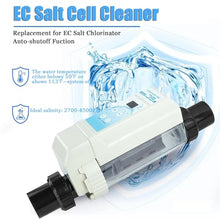Erxewim Pool Salt Chlorine Generator, Electrolytic Salt Chlorine Generator System for Spa Swimming Pool, with Automatic Self-Cleaning Function (12g)