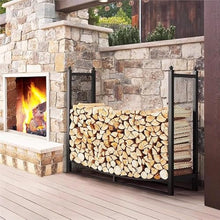 YHdtUO Firewood Rack Fireplace Firewood Rack 3.8 Ft, Indoor Firewood Holder Outdoor Firewood Storage Rack, Logs Stand Stacker Holder for Deck, Patio, Garden, and Porch,