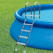 Wrobelax 304 Stainless Steel Pool Ladder - Deluxe Outdoor Above Ground Swimming Pool Ladder with 4 Steps, Max Load 500 Lb, Double-Sided Anti Slip Design