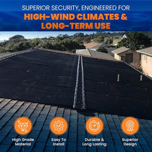 Industrial Grade Solar Pool Heater DIY Kit - Superior High-Wind Strapless Mounting System & Maximum Freeze Resistance (2-4'x7.5' / 60 Square Feet)