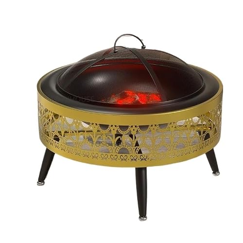 Fire Pit Iron Fire Pit for Outdoor Heater Winter Indoor Stove Creative Leisure Barbecue Smoke Free Charcoal Braziers