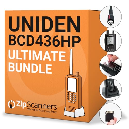 Zip Scanners BCD436HP Ultimate Bundle Police Scanner Black