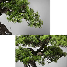 YXIANG56Q Fake Plants Artificial Bonsai Tree, Potted Artificial House Plants, Fake Plant Decoration, Japanese Pine for Desktop Zen Garden Home Office Decor, Height 26'' Bonsai Tree