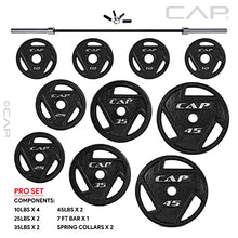 CAP Barbell Pro Olympic Weight Set 265lbs with Plates and Bar