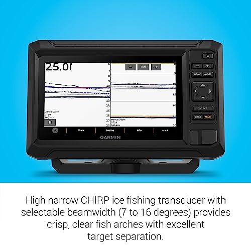 Garmin ECHOMAP UHD2 73sv Ice Fishing Bundle with Navionics+ Maps Black