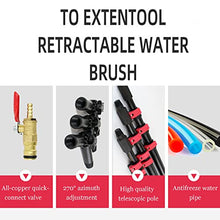 SHENUZ Water Fed Pole Kit Water Fed Telescopic Brush, Outdoor Window Cleaner, Extendable Cleaner Conservatory Roof, Cleaning Photovoltaic and Solar Panels,36FT/10.8M
