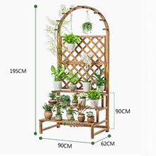 RWGOVLU Plant Stand Wood Flower Stand Multi-storey Floor Balcony Rack Indoor Living Room Decoration Plant Stand Flower Pot Shelf Flower Stand
