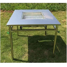 YUIPMHFD Buffet Grill Table Multifunctional Outdoor Charcoal Barbecue Rack Stainless Steel Home