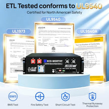 ECO-Worthy Cubix100 48V 400Ah LiFePO4 Lithium UL9540 Server Rack Battery