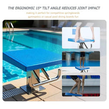 JYETAXDISS Swim Competition Training Jumping Countertop, Diving Board Pool Diving Platform, Stainless One Step Diving Starting Block, Indoor Outdoor deluxeedition