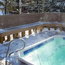 BSNANCA Pool Handrails Swimming Pool Safety Hand Rail, Stair Pool Hand Rail Rated 250Lbs Load Capacity, Pool Handrail with Blue Grip Cover, Screws/22 * 30 inch ()