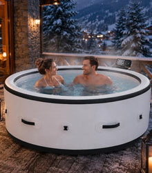 ZHIGUANYUN Inflatable Hot Tub with LED Lights