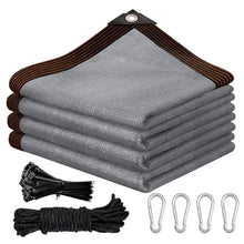 PFGDFSX 45' x 45' Rectangle Gray Sun Shade Sail Canopy Sun Block Awning for Outdoor Patio Garden Backyard (We Make Custom Size)