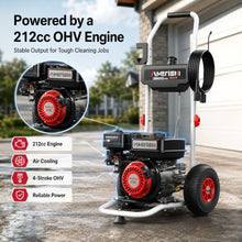Gas Powered Pressure Washer 3800 PSI, 2.5 GPM High Power Washer, 212CC Engine with 5 Spray Tips—Ideal for Houses, Driveways, Cars, and Concrete Surfaces