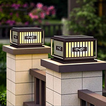VELLOW Outdoor Post Light Fixtures,Modern Simple IP55 Waterproof Metal Column Lamp,Garden Decoration Street Light,E26 Base Fence Deck Stigma Lamp Lantern,Landscape Lighting for Patio Porch Railing