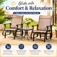 Cvqza Chairs Set, Comfortable Outdoor Gliding Chairs Set for Relaxing, Ideal for Patio, Bistro Dining, Perfect for Families and Entertaining