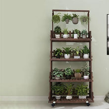 RWGOVLU Plant Stand Modern Plant Trellis Simple Retro Wooden Flower Stand Easy To Install Flowerpot Stand Classical Ladder Plant Holders For Outside Living Room Patio Balcony Pla