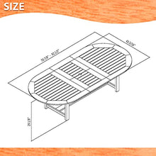 Amazonia Bahamas 9-Piece Oval Dining Table Set Eucalyptus Wood Brown
