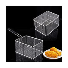 French Fry Chips Baskets Stainless Steel Frying Basket Frying Net Electric Fryer Frying Net Pot French Fries Chicken Chop Frying Basket Home Restaurant Assistant Kitchen Cooking Tools (Color : 01)