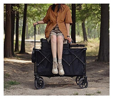 iumLeap Wheelbarrow Foldable Camping Trolley Portable Outdoor Camping Table Large Capacity Multi-Function Adjustable Handle Picnic Shopping Trolley Portable (Foldable Truck B)