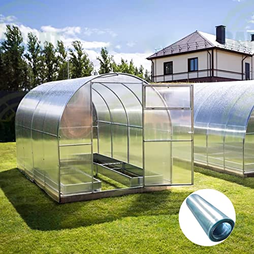 LFFH Polycarbonate Roofing Sheet,0.8mm Waterproof Transparent Daylighting Panels Outdoor Garden Clear Roofing Panels Easy to Bend & Cut for Greenhouse Canopy (Color : Clear, Size : 1.2mx30m)