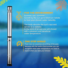 MKLFBY Solar Heated Shower W/Shower Head and Foot Shower Tap, 7.1Ft 10 Gallon 2-Section for Backyard Garden Poolside Beach Pool Spa