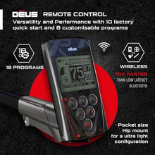 XP Metal Detectors Deus - Weatherproof and Fully Wireless, Ideal for Treasure and relic Hunting - 9" X35 Coil (35 Frequencies), Remote Control & S-Telescopic Stem (DEUS-22X35RCEA)