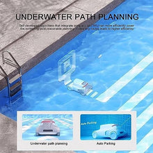 KANGJIEM Cordless Robotic Pool Cleaner, Fully Automatic Swimming Pool Vacuum Cleaner with Remote Control, Up to 150 Sq (Lasts 240 Mins), Easy to Clean Above/In-ground Swimming Pool