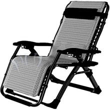 IIPOSAQQ Sun Lounger Adjustable Folding Recliner Sun Bed for Holiday Garden Beach Patio Lounge Camping Outdoor with Breathable Cushion Portable Reclining Garden Chairs Supports 200 Kg