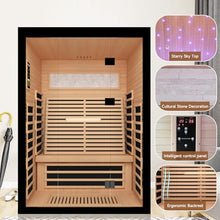 OUTEXER 2 Person Infrared Sauna Room Far Infrared 120V Canadian Hemlock