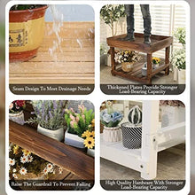 Garden Pot Bench Table, 2-Tier Plant Shelf,Indoor Outdoor Flower Pot Display Shelf Rack, Multiple Ladder Stand Planter Holder (Color : Grey, Size : 110x60x85cm)