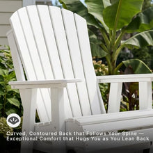 Signature Design by Ashley Outdoor Swivel Glider Adirondack Chair, White