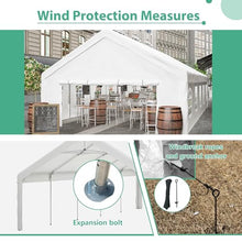 KEIKI 20x32ft Party Tent Heavy Duty, Outdoor Canopy Tent Carport Wedding Event Shelter BBQ Wedding Tents for Parties with Storage Bags & Removable Sidewall for Parties Carport Camping Garden Patio