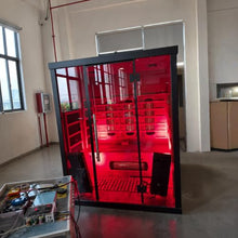 3 Person Full Spectrum Infrared Sauna with Red Light, Canadian Red Cedar
