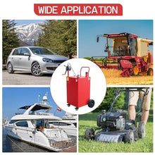 45 Gallon Fuel Caddy with Manual Transfer Pump, Heavy Duty Gas Storage Tank on 4 Wheels, Gasoline Diesel Fuel Container for Trucks, ATVs, Boats, Car, Motorcycle, Red