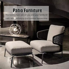 KPHYMOD 3 Piece Outdoor Patio Furniture Sets with Imitation Marble Coffee Table, Wicker Conversation Set for Porch Deck