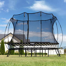Springfree Medium Oval Trampoline 8x11 ft with FlexrStep V2 Black