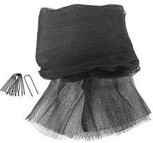 Green Vista 3/4 Inch Mesh Quality Bird Barrier Netting - 30' x 100' with 56 Steel Stakes