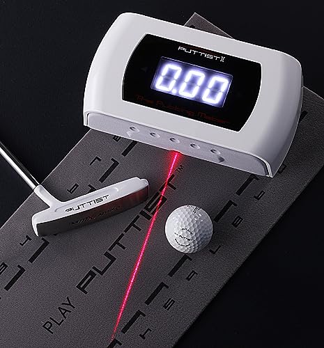 PUTTIST II Newest Digital Putting Trainer Rechargeable White